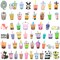 Wrapables Waterproof Vinyl Stickers for Water Bottles, Laptop, Phones, Skateboards, Decals for Teens, 100pcs